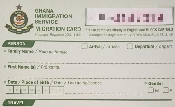 Ghana Immigration Service Eliminates Filling Of Disembarkation And